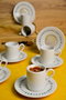 Hermia Yakamoz 12 Juego de Tazas de Café y Platos Multicolor